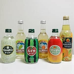 Fruit & Fruit Cider Ramune 6-pack set
