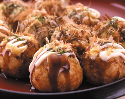 Takoya Dotonbori Kukuru is proud of its tako-yaki set!　Takoyaki 6-piece set.